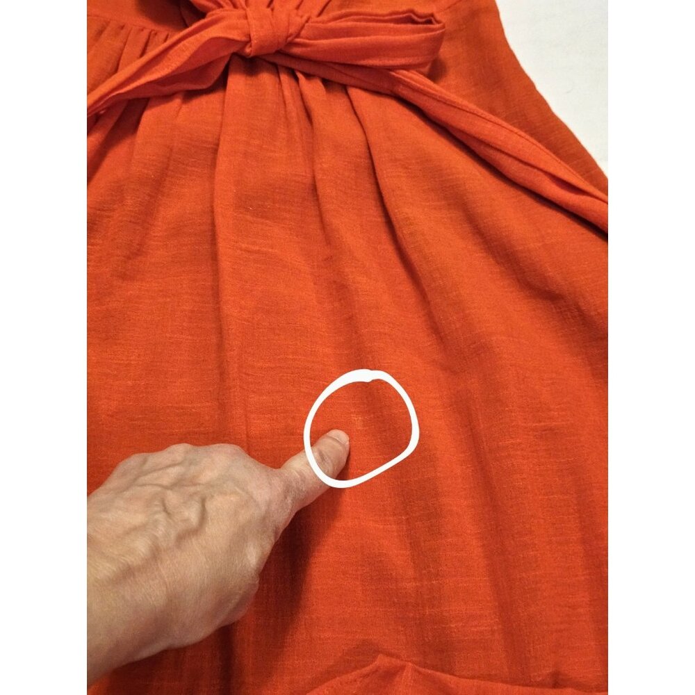 J Crew Elinor Dress Linen Blend Women's Size 0 Boho Summer Spring - Picture 8 of 9